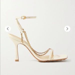 BOTTEGA VENETA Chain-embellished leather sandals